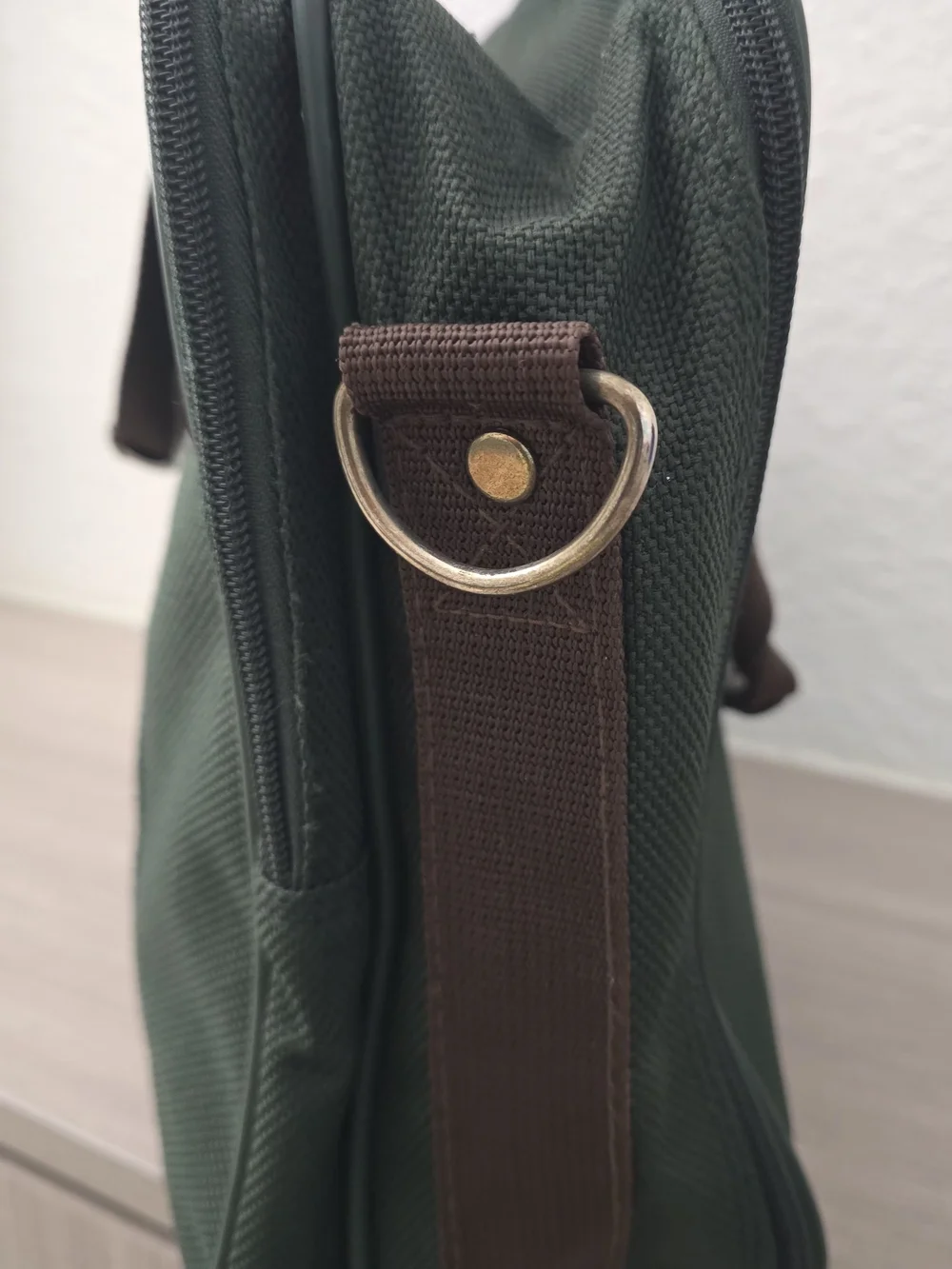 Vintage 1995 Samsonite St. Croix Briefcase Messenger Bag - Forest Green Canvas